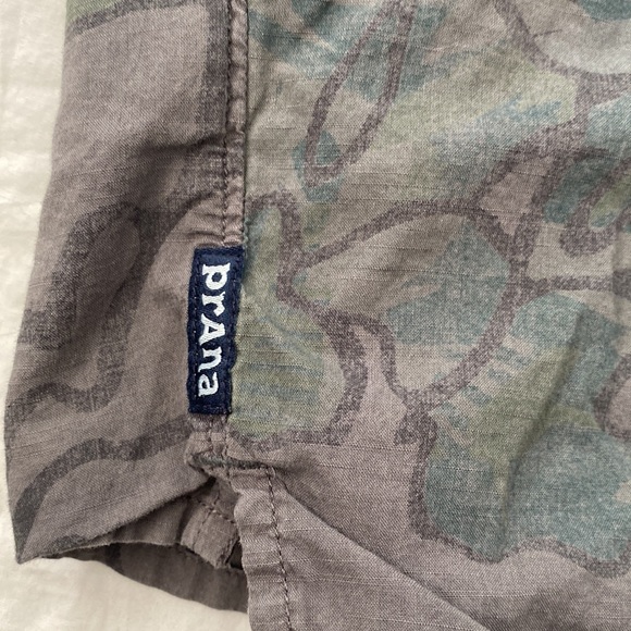 Prana Neutral Florals Button Up Small - Picture 7 of 7